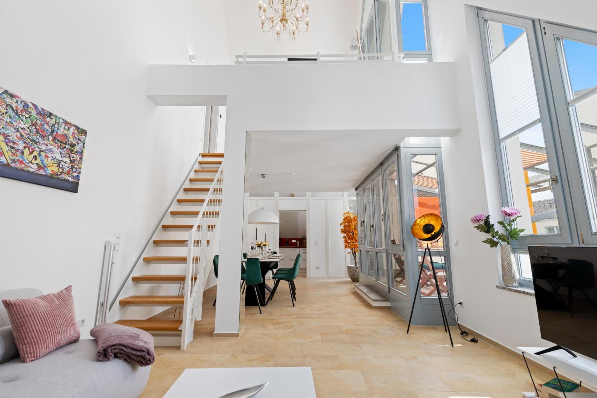 Helloflats - Luxus-Penthouse - Balkon - Parking - Zentrum - Therme - Naehe Flughafen Muc Erding Exterior photo